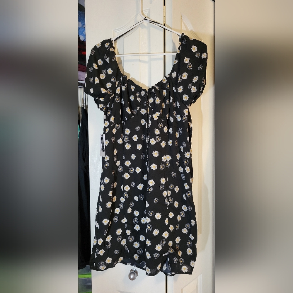Black and floral dress